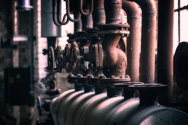 Industrial pumping pipes and valves