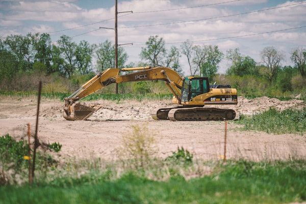 Excavation equipment for commercial plumbing projects